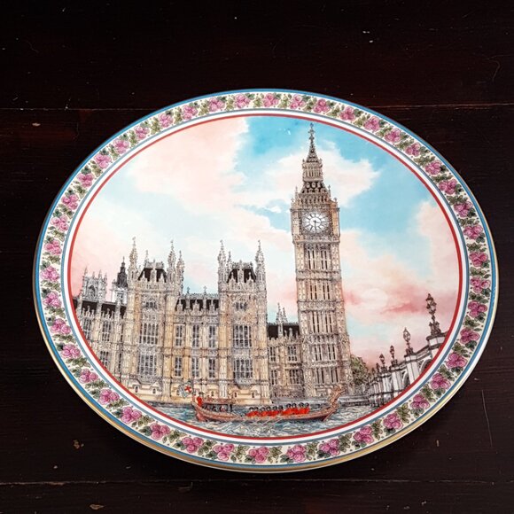 Royal Worcester Big Ben Famous Landmarks Bone China Collector Plate - Picture 6 of 8